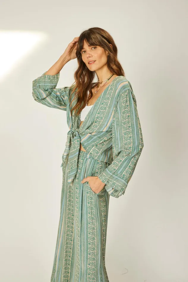 Adriana Top Paisley Stripe Pool Women Natalie Martin Tops Adriana Top Paisley Stripe Pool Women Natalie Martin Tops