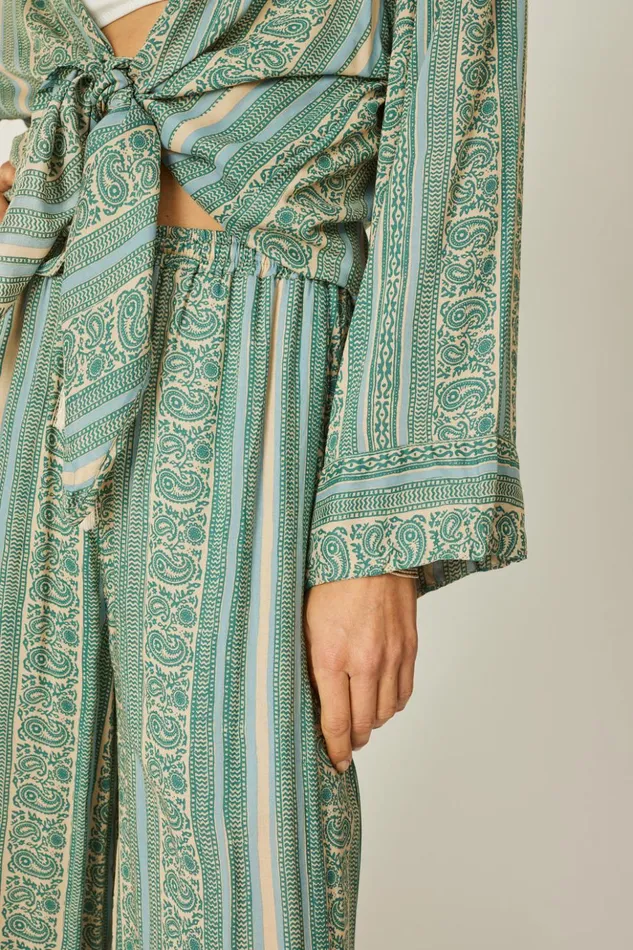Adriana Top Paisley Stripe Pool Women Natalie Martin Tops Adriana Top Paisley Stripe Pool Women Natalie Martin Tops