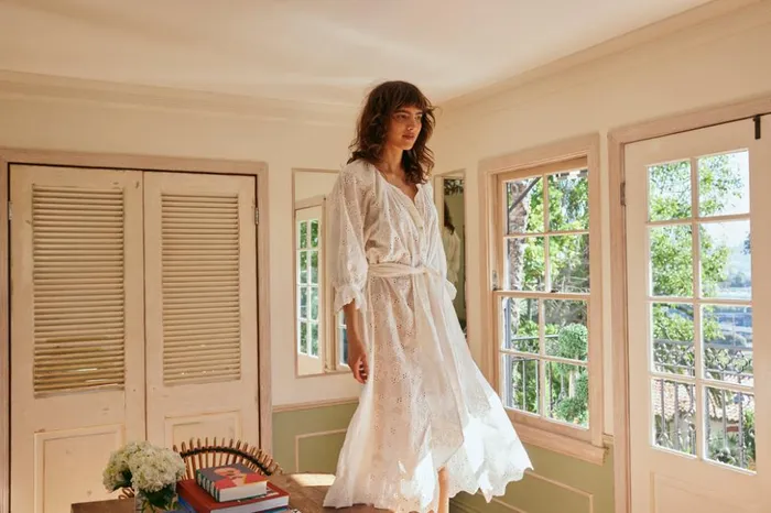 Alex Midi With Sash Geranium Milk Women Natalie Martin Dresses Alex Midi With Sash Geranium Milk Women Natalie Martin Dresses