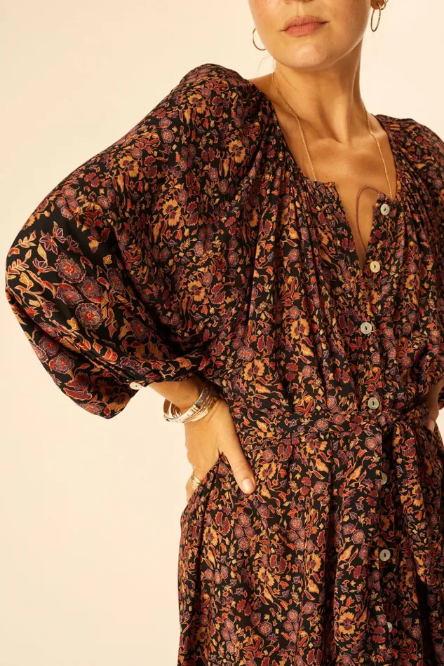 Alex Midi With Sash Petite Fleur Aubergine Women Natalie Martin Dresses