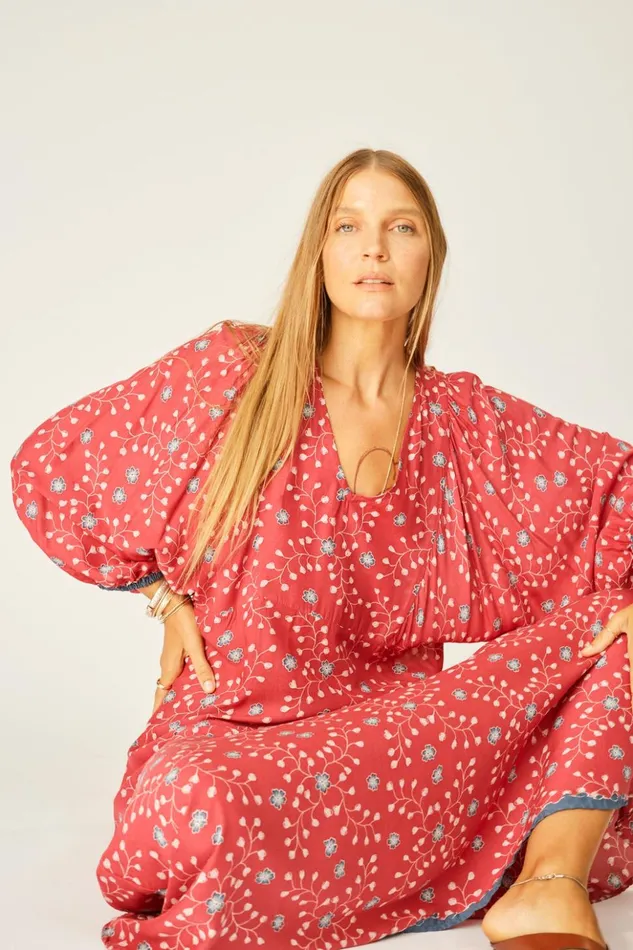 Alice Dress Pinwheel Barn Red Women Natalie Martin Dresses