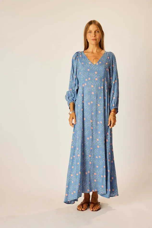 Alice Dress Pinwheel Denim Women Natalie Martin Dresses