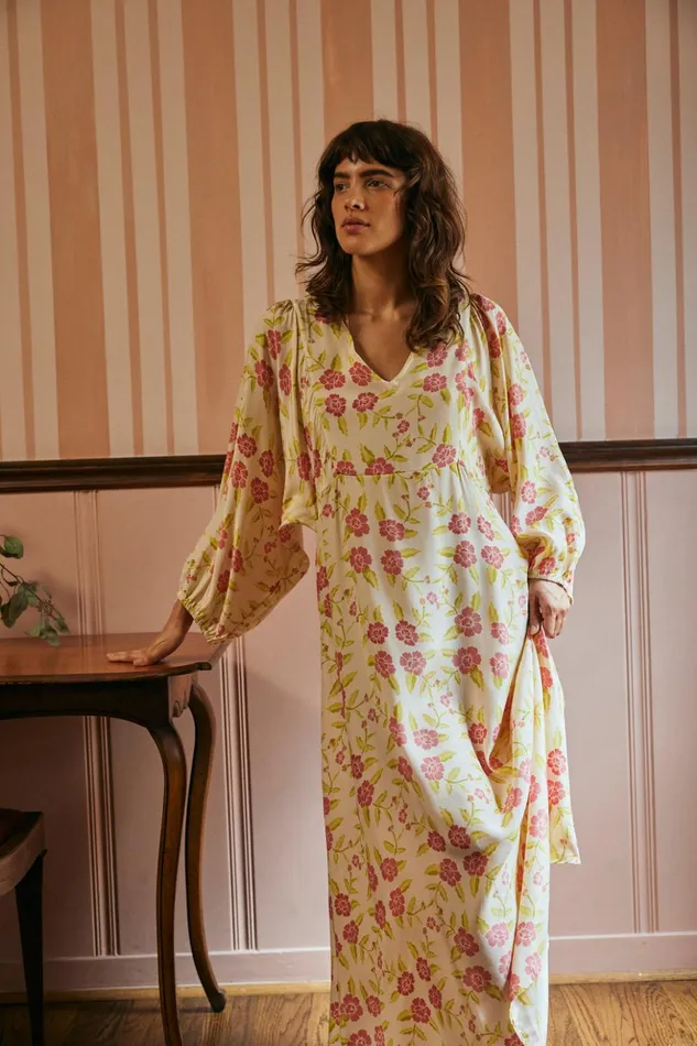 Alice Dress Prairie Dusty Crimson Women Natalie Martin Dresses