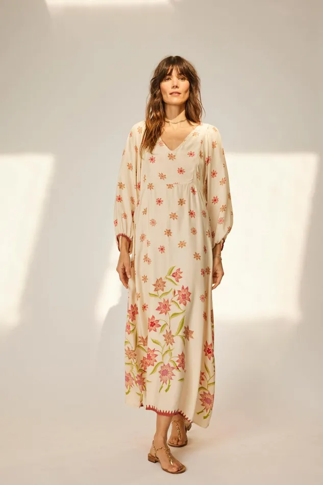 Alice Dress Starflower Cream Women Natalie Martin Dresses