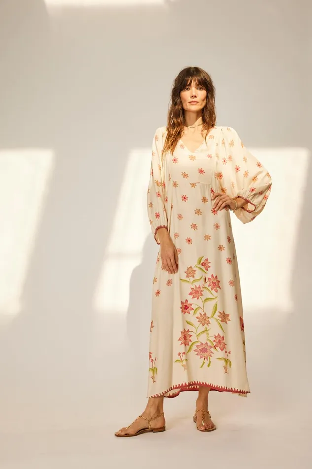 Alice Dress Starflower Cream Women Natalie Martin Dresses