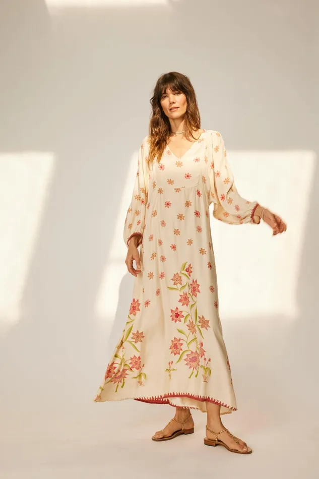 Alice Dress Starflower Cream Women Natalie Martin Dresses