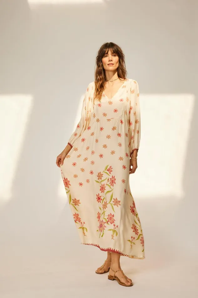 Alice Dress Starflower Cream Women Natalie Martin Dresses