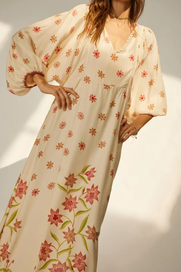 Alice Dress Starflower Cream Women Natalie Martin Dresses