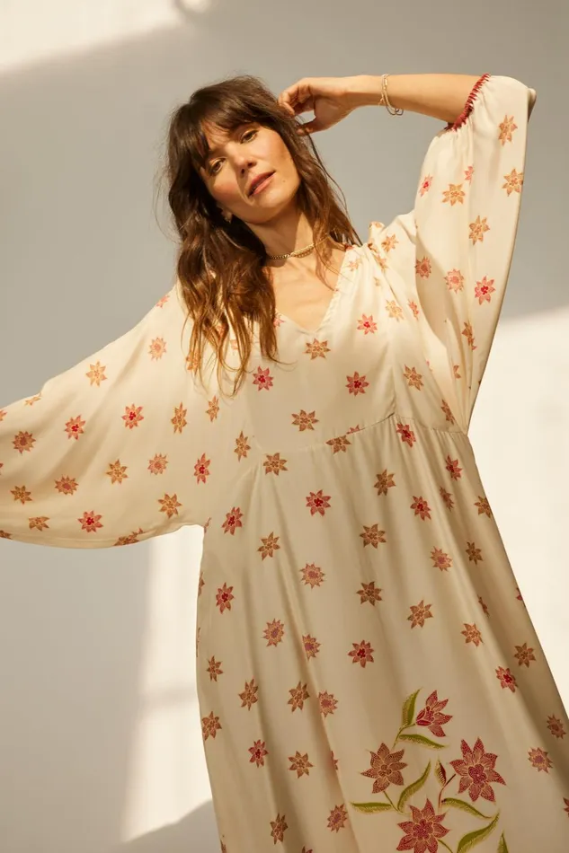 Alice Dress Starflower Cream Women Natalie Martin Dresses