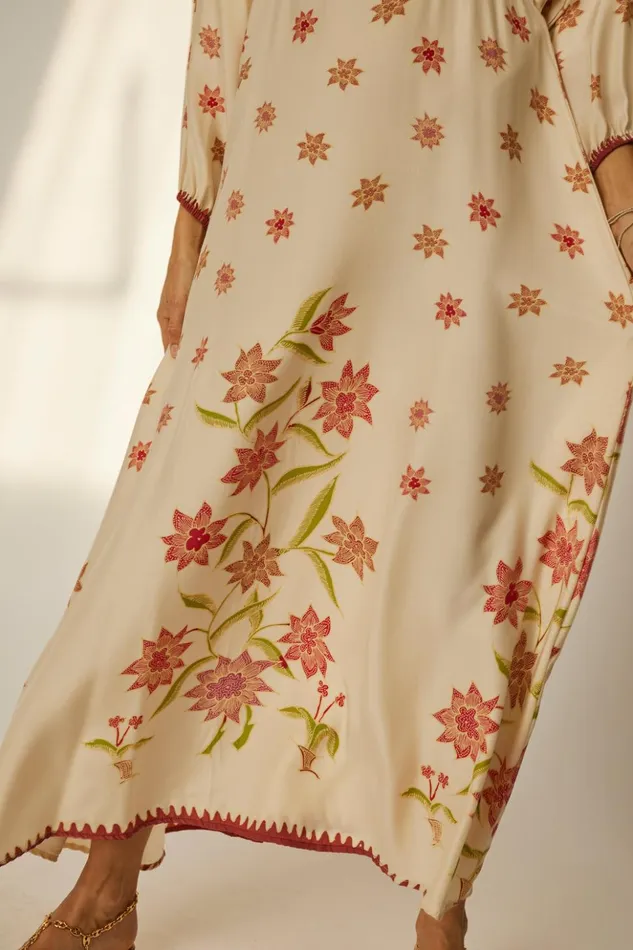 Alice Dress Starflower Cream Women Natalie Martin Dresses