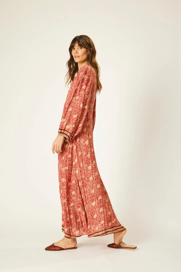 Alice Dress Water Lily Terracotta Women Natalie Martin Dresses