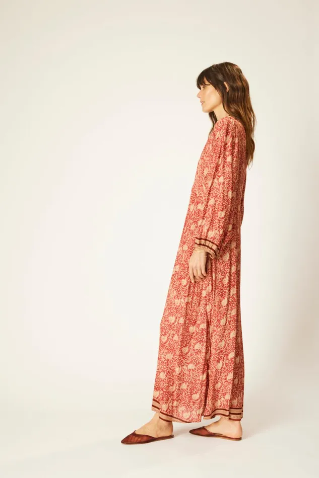 Alice Dress Water Lily Terracotta Women Natalie Martin Dresses