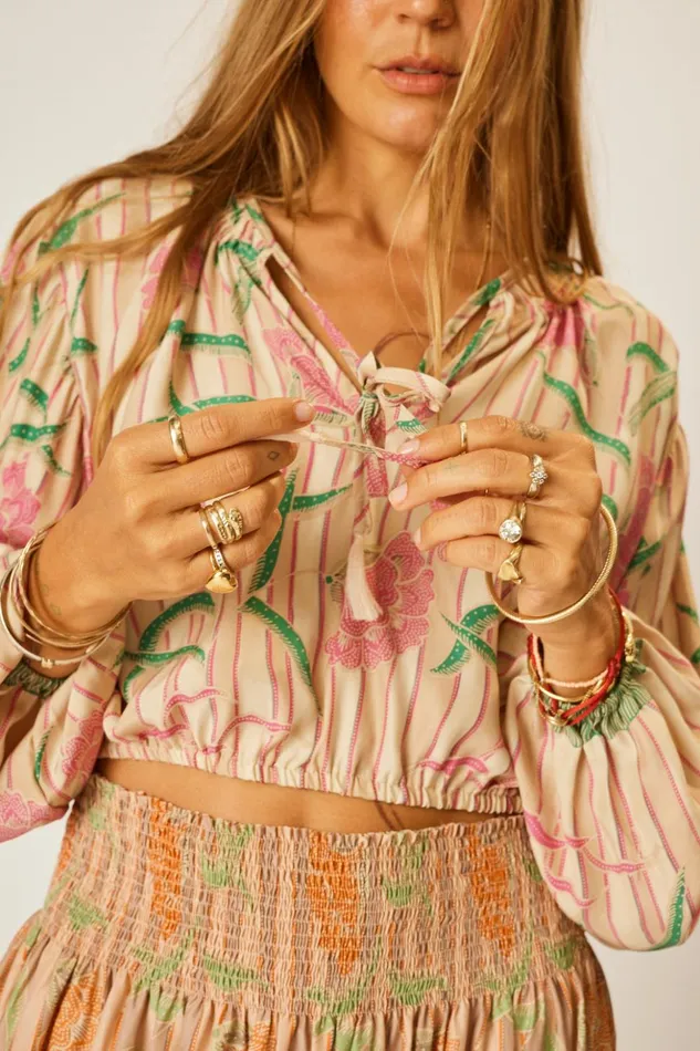 Amelia Top Chamomile Rose Women Natalie Martin Tops