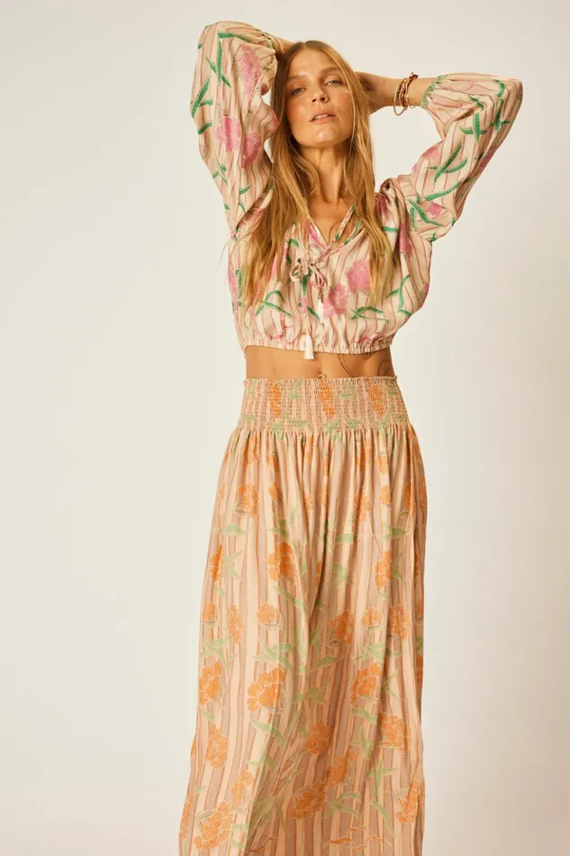 Amelia Top Chamomile Rose Women Natalie Martin Tops