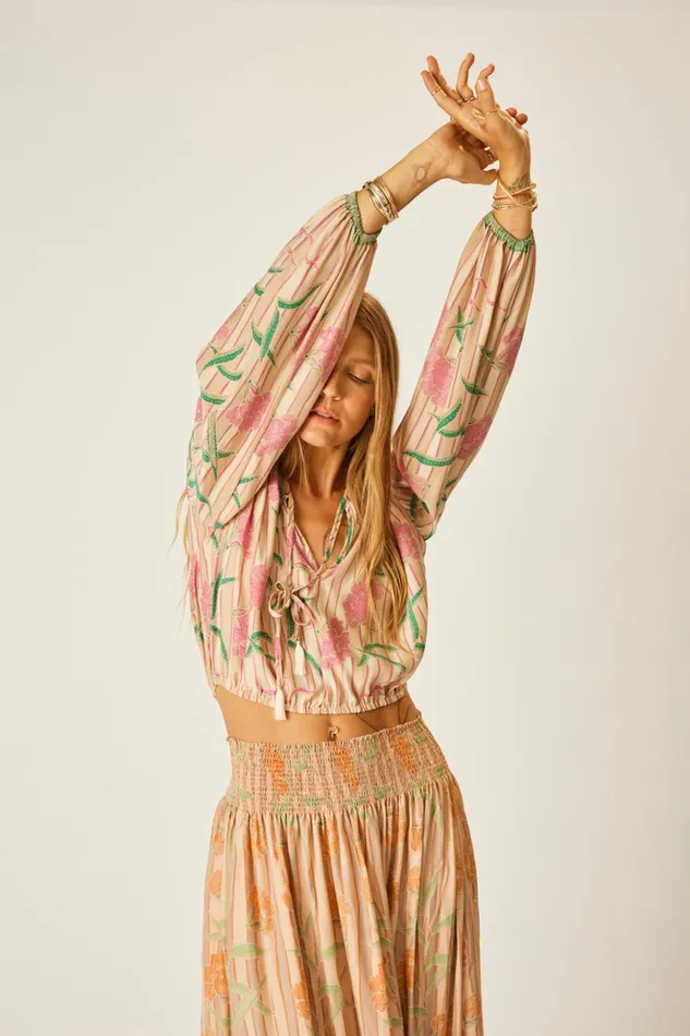 Amelia Top Chamomile Rose Women Natalie Martin Tops