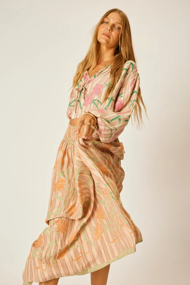 Amelia Top Chamomile Rose Women Natalie Martin Tops