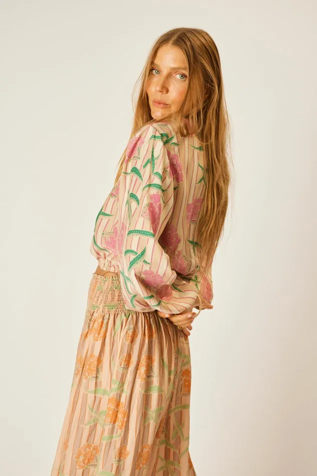 Amelia Top Chamomile Rose Women Natalie Martin Tops