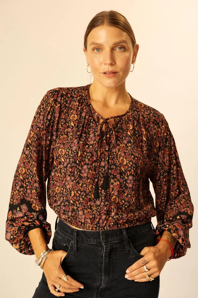 Amelia Top Petite Fleur Noire Women Natalie Martin Tops