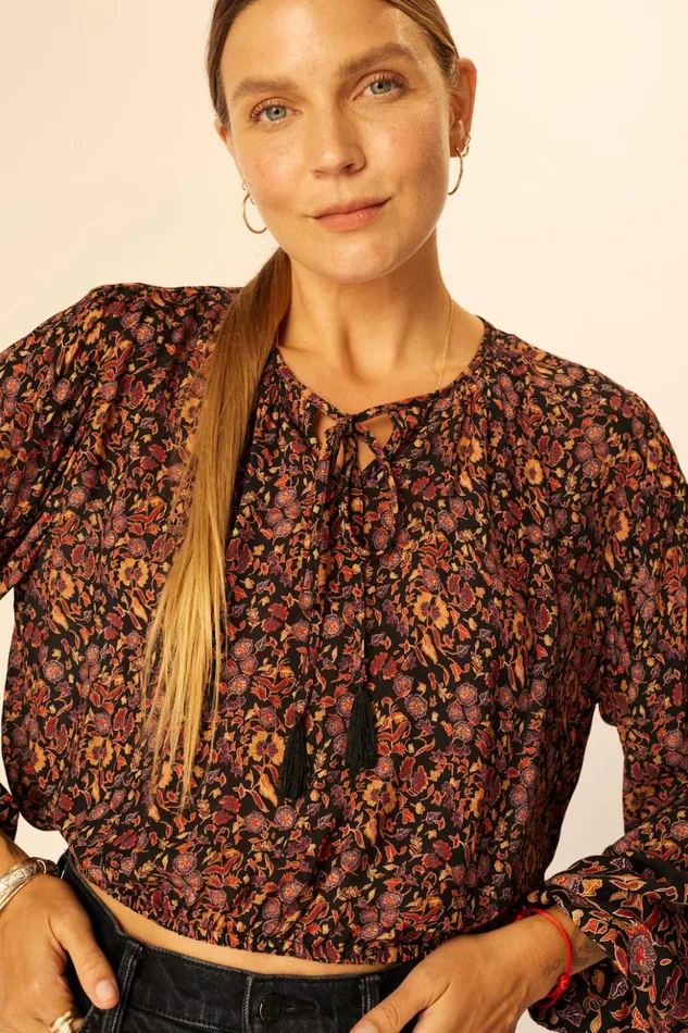 Amelia Top Petite Fleur Noire Women Natalie Martin Tops