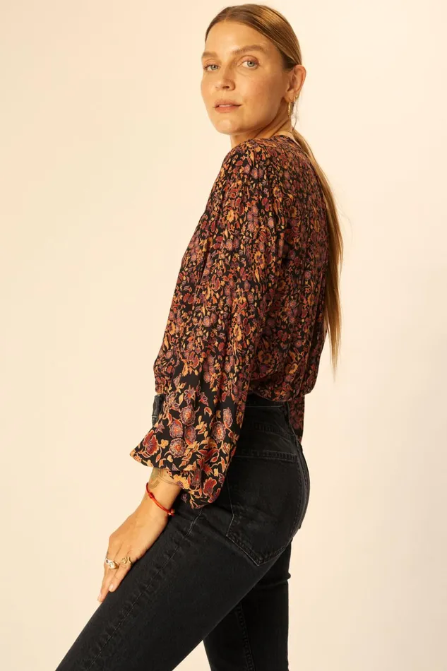 Amelia Top Petite Fleur Noire Women Natalie Martin Tops