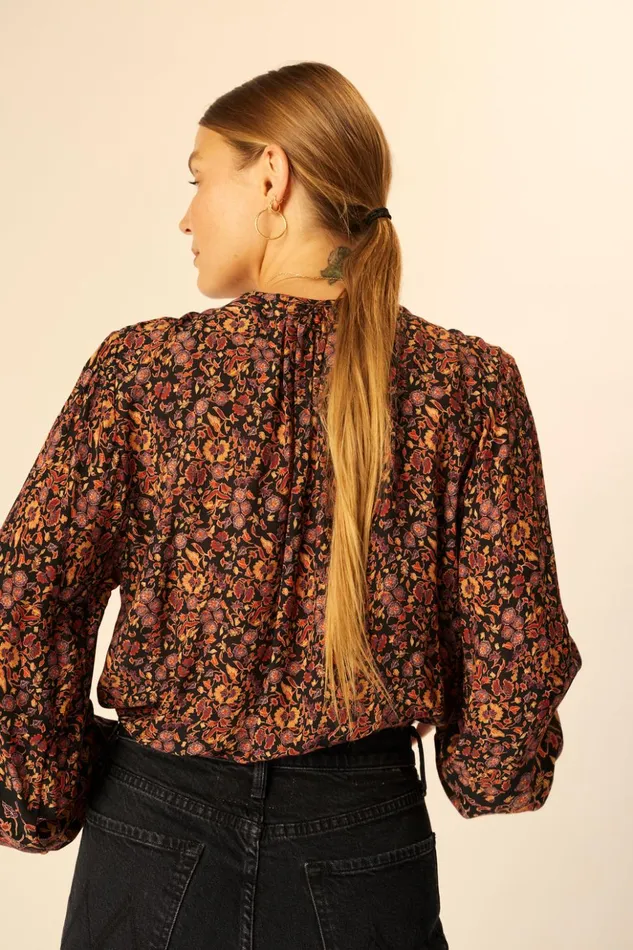 Amelia Top Petite Fleur Noire Women Natalie Martin Tops