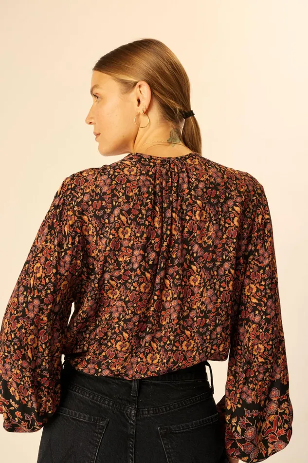Amelia Top Petite Fleur Noire Women Natalie Martin Tops