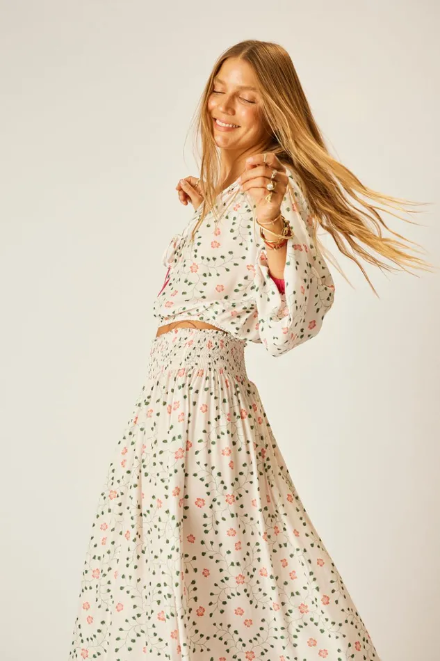 Amelia Top Pinwheel Cotton Women Natalie Martin Tops