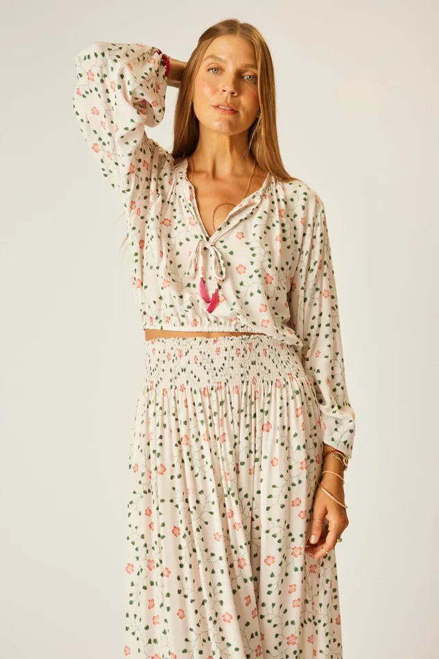 Amelia Top Pinwheel Cotton Women Natalie Martin Tops