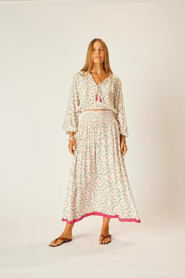 Amelia Top Pinwheel Cotton Women Natalie Martin Tops