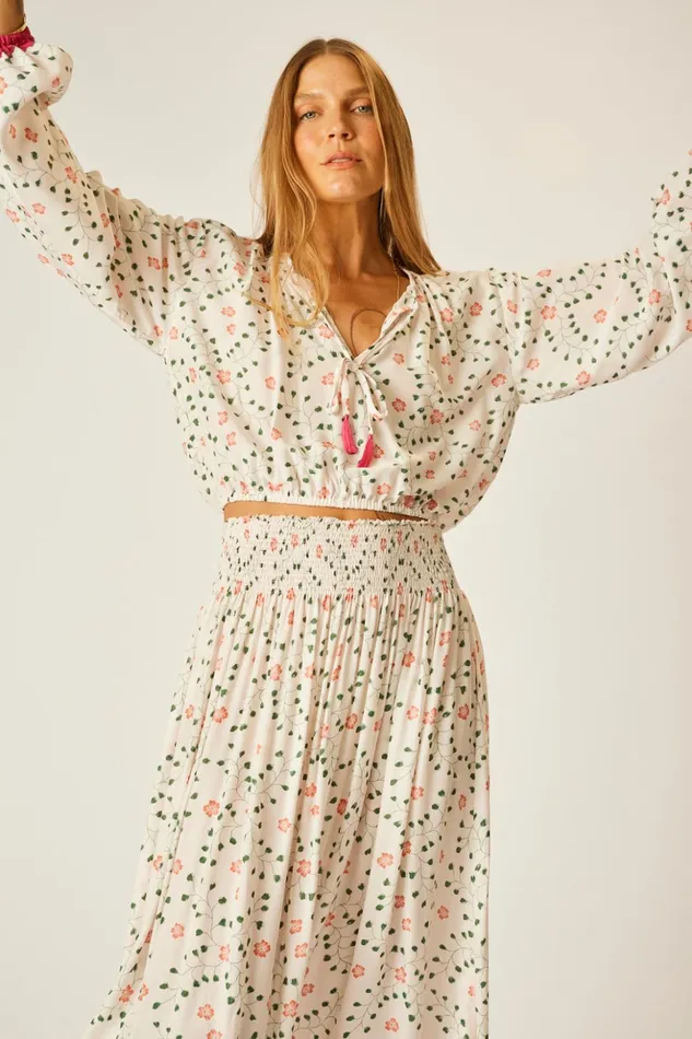 Amelia Top Pinwheel Cotton Women Natalie Martin Tops