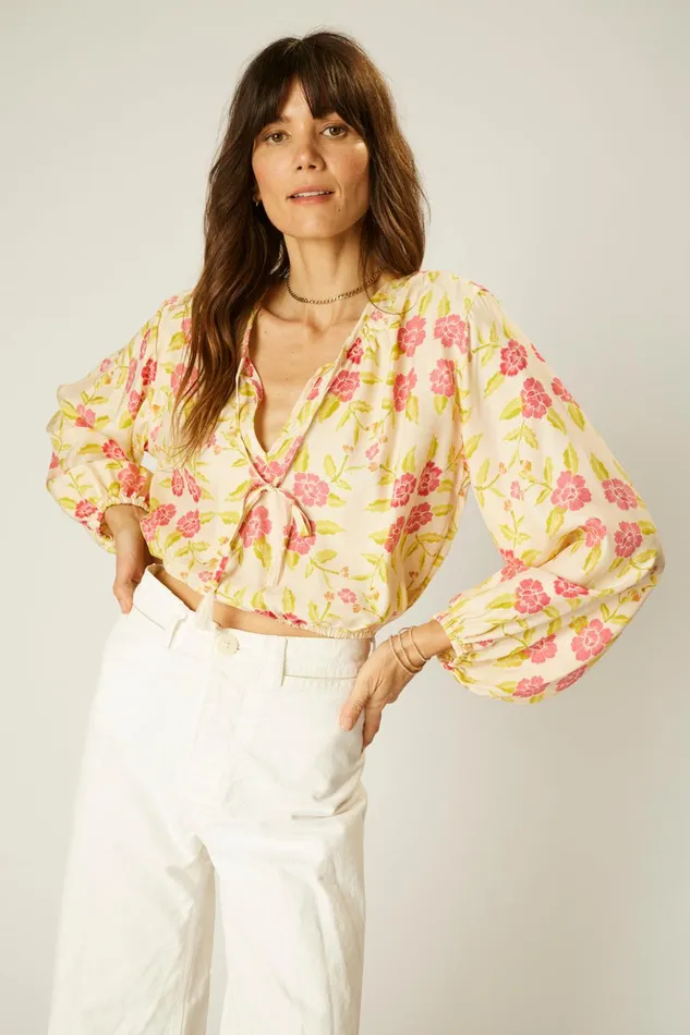 Amelia Top Prairie Dusty Crimson Women Natalie Martin Tops
