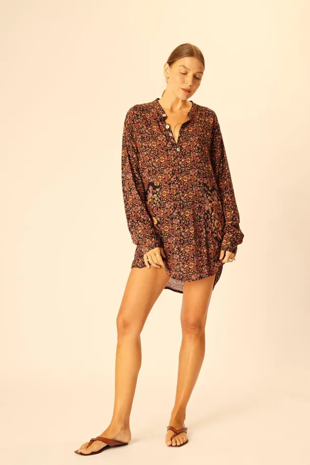 Aprs Swim Shirt Petite Fleur Noire Women Natalie Martin Coverups