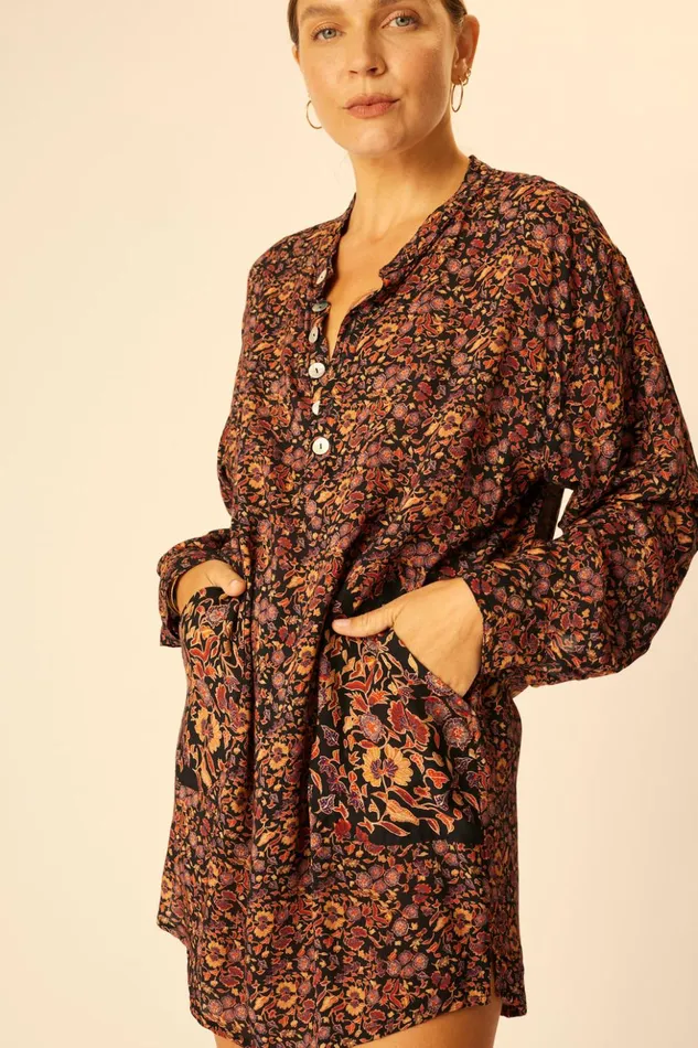 Aprs Swim Shirt Petite Fleur Noire Women Natalie Martin Coverups