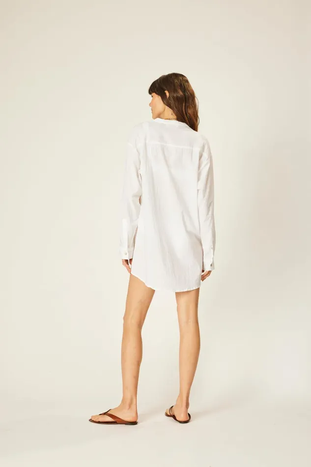 Aprs Swim Shirt White Flat Cotton Women Natalie Martin Coverups
