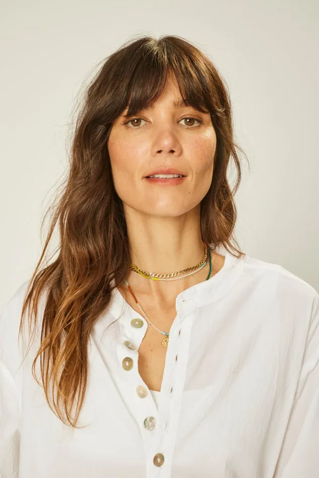 Aprs Swim Shirt White Flat Cotton Women Natalie Martin Coverups
