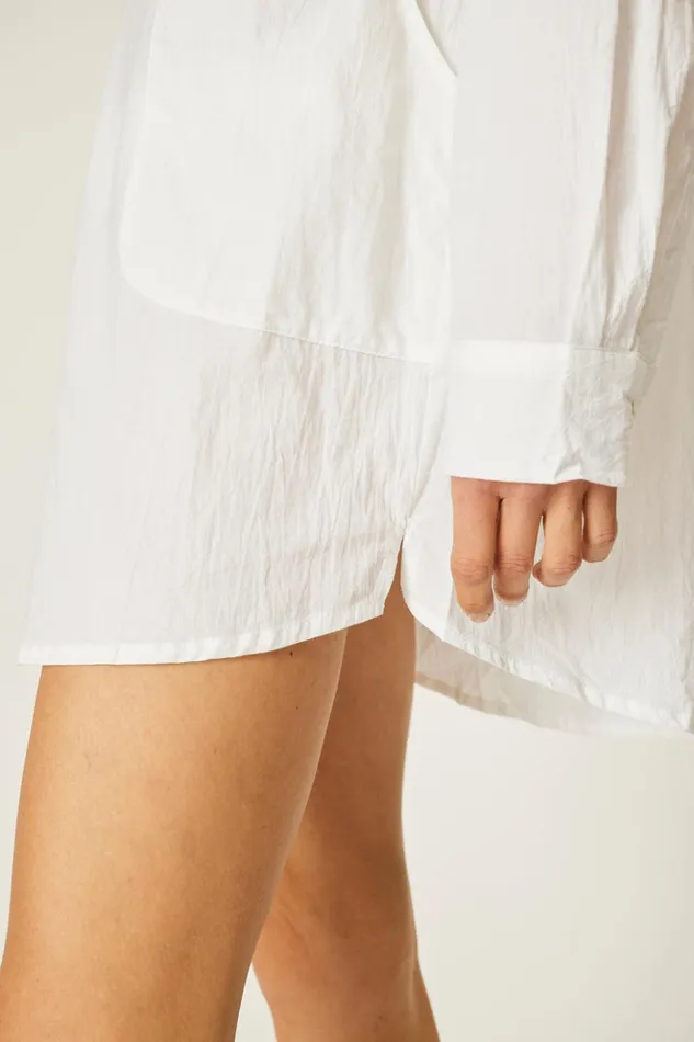 Aprs Swim Shirt White Flat Cotton Women Natalie Martin Coverups