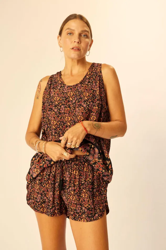 Ariana Tank Petite Fleur Noire Women Natalie Martin Tops