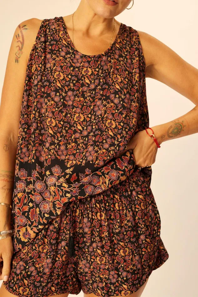 Ariana Tank Petite Fleur Noire Women Natalie Martin Tops