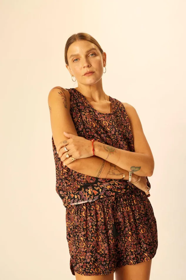 Ariana Tank Petite Fleur Noire Women Natalie Martin Tops