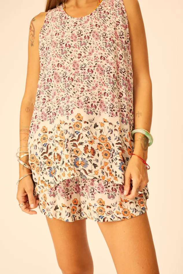 Ariana Tank Petite Fleur Rose Women Natalie Martin Tops
