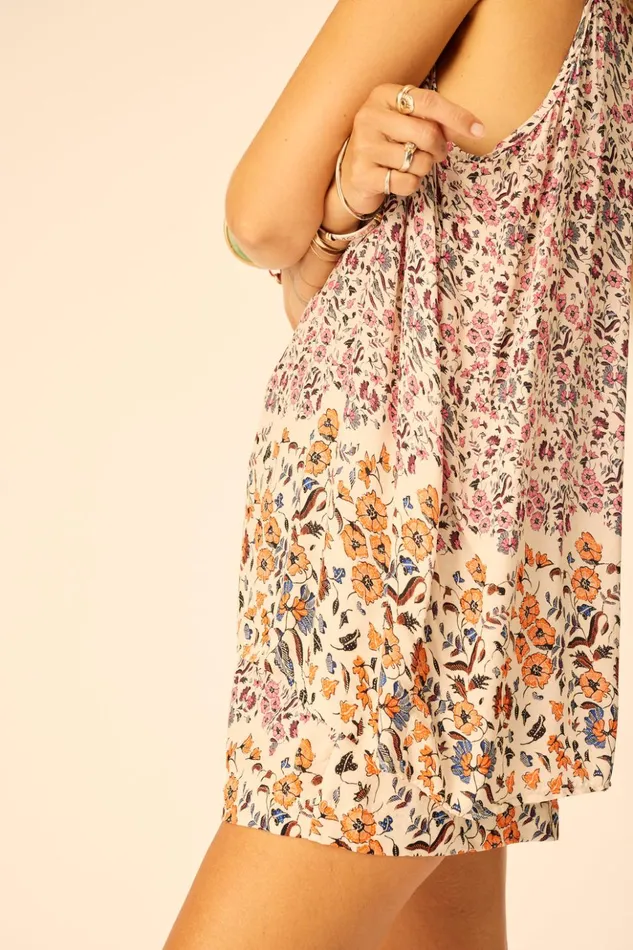 Ariana Tank Petite Fleur Rose Women Natalie Martin Tops