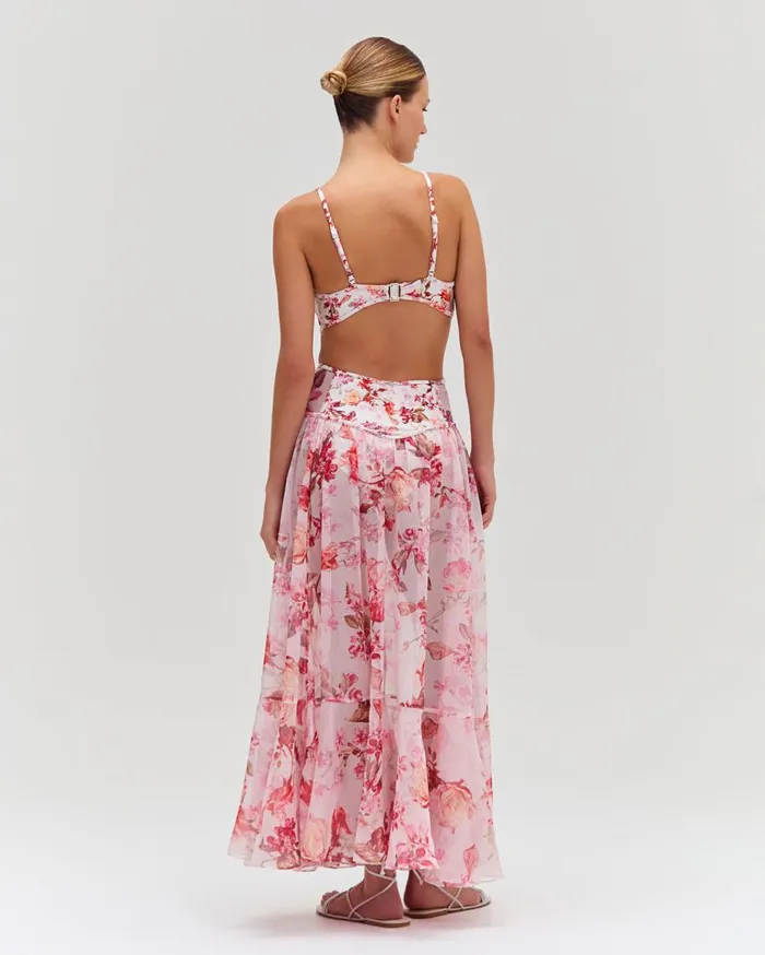 Beach Dresses Women Patbo Floral Haze Bustier Beach Dress Vapor
