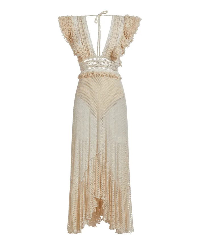 Beach Dresses Women Patbo HandWoven Netted Beach Dress Wheat Beach Dresses Women Patbo HandWoven Netted Beach Dress Wheat