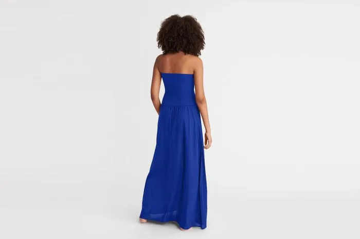 Beachwear and Accessories Womens Eres Ankara Long Dress Indigo