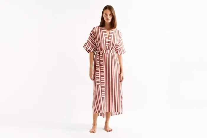 Beachwear and Accessories Womens Eres Bamboleo Kaftan Dattierblanc