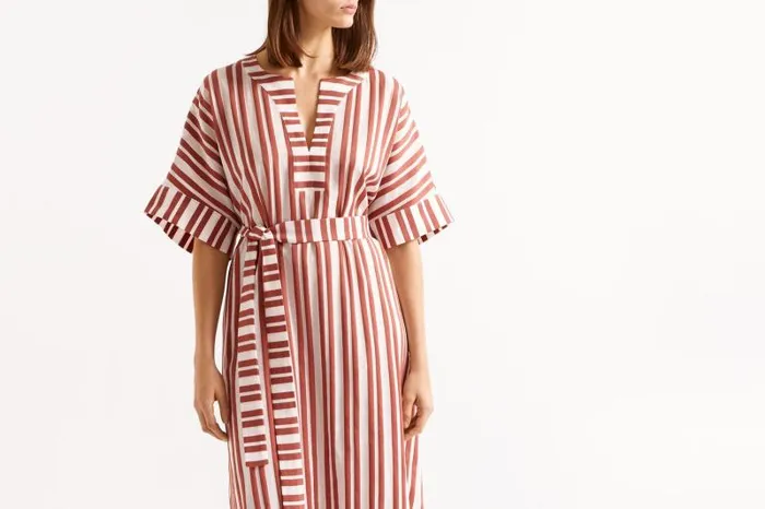 Beachwear and Accessories Womens Eres Bamboleo Kaftan Dattierblanc