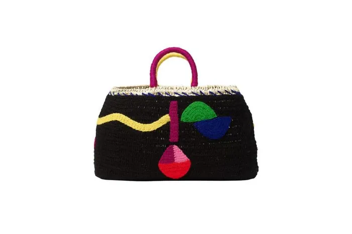 Beachwear and Accessories Womens Eres Basket Besos Medium Basket Bag Multico 23h