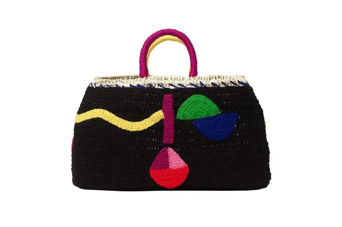 Beachwear and Accessories Womens Eres Basket Besos Medium Basket Bag Multico 23h