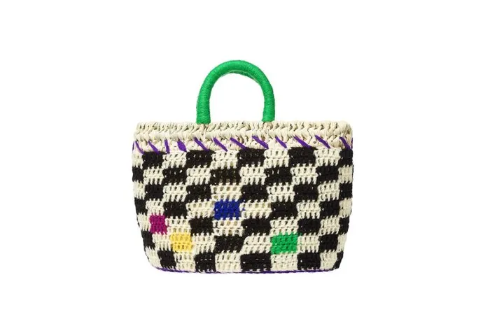 Beachwear and Accessories Womens Eres Basket Damier Micro Basket Bag Multico 23h