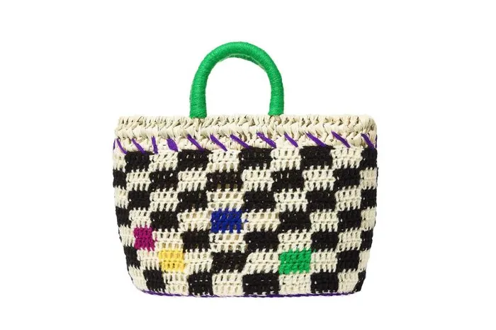 Beachwear and Accessories Womens Eres Basket Damier Micro Basket Bag Multico 23h